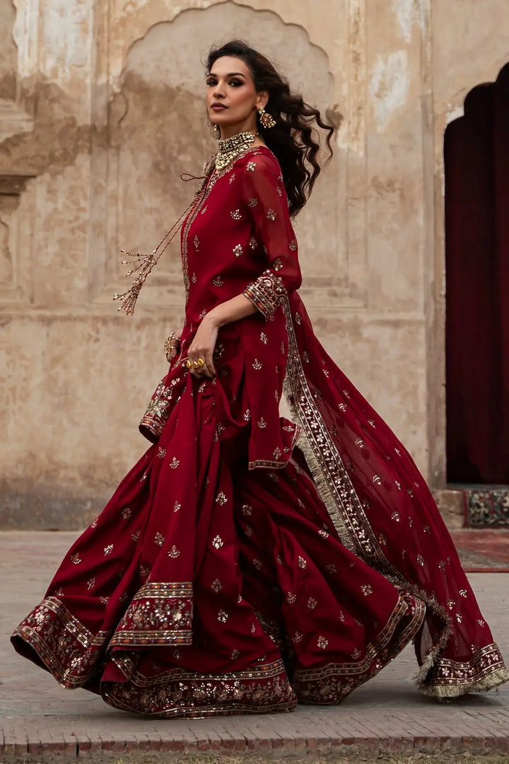 3-PC Embroidered Chiffon Suit | CMA-6-226-26