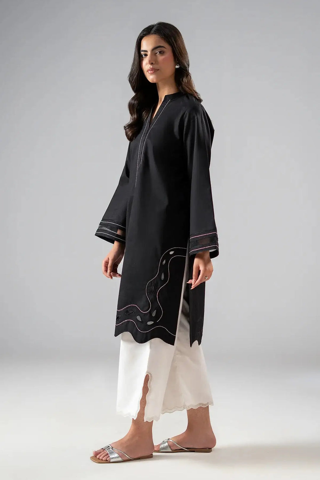 2-PC Stitched Embroidered Cotton | CNP-6-258-75