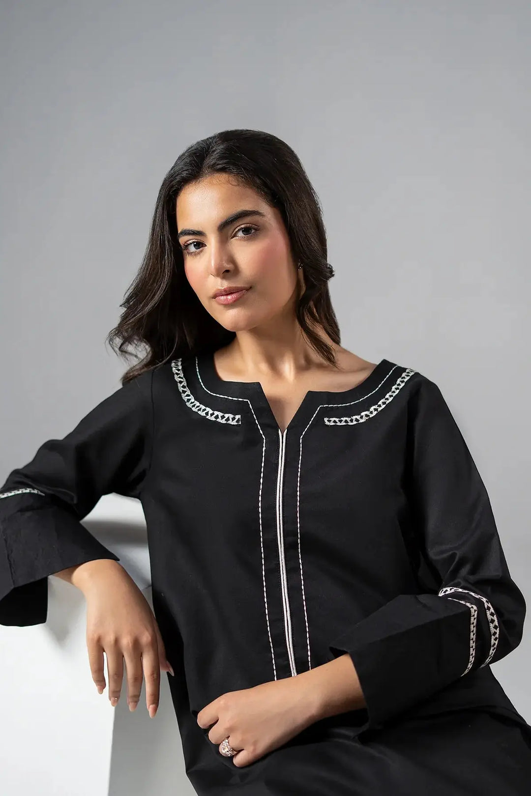2-PC Stitched Embroidered Cotton | CNP-6-257-75