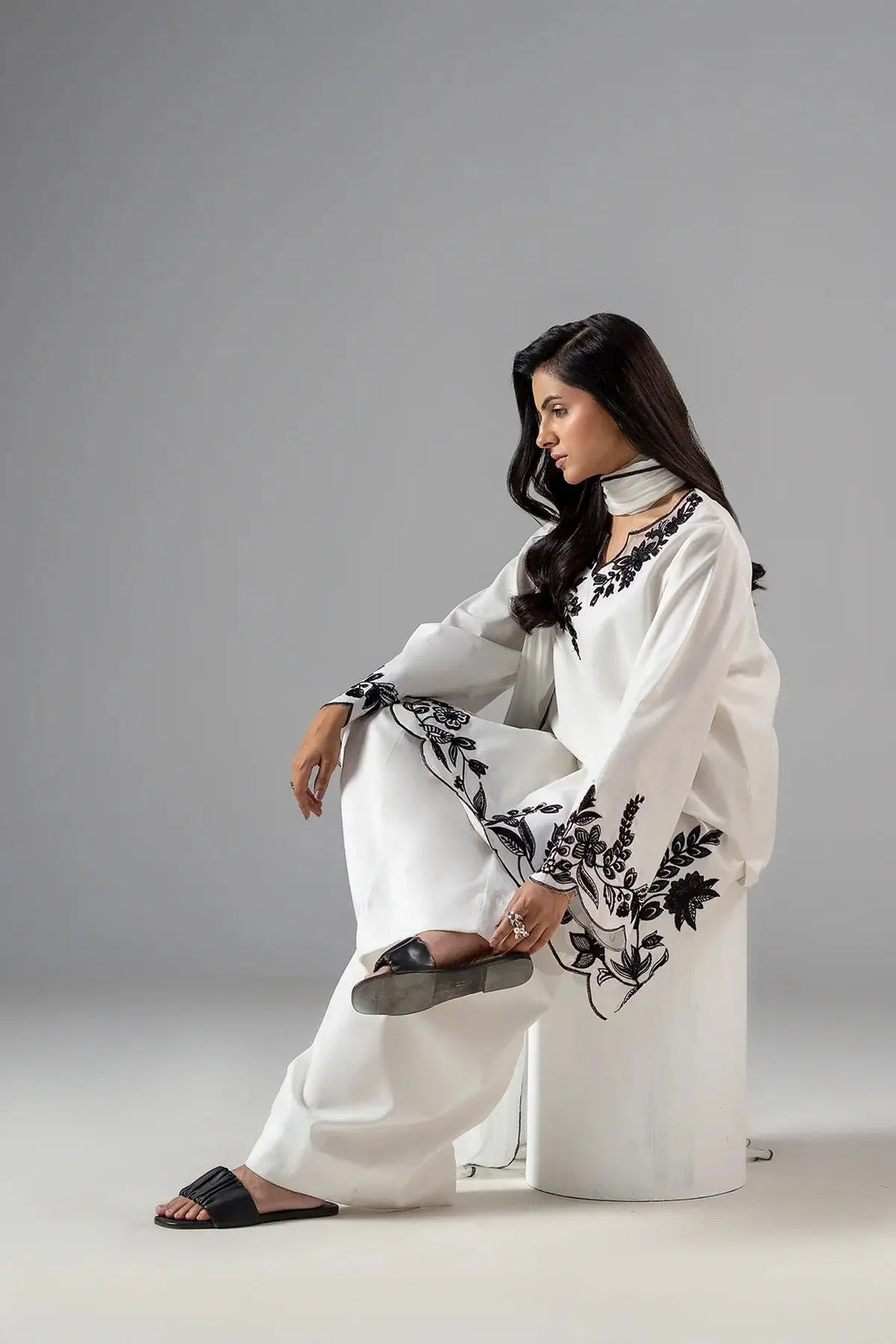 3-PC Stitched Embroidered Cotton | CNP-6-261-95
