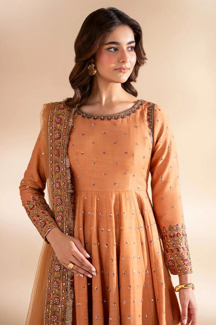 3-PC  Embroidered Silk | CMA-6-395-28