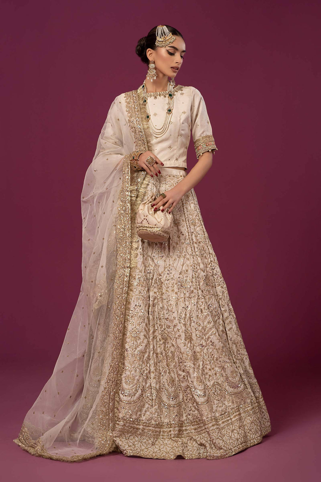 Maria B Formal Wears lehenga with dupatta