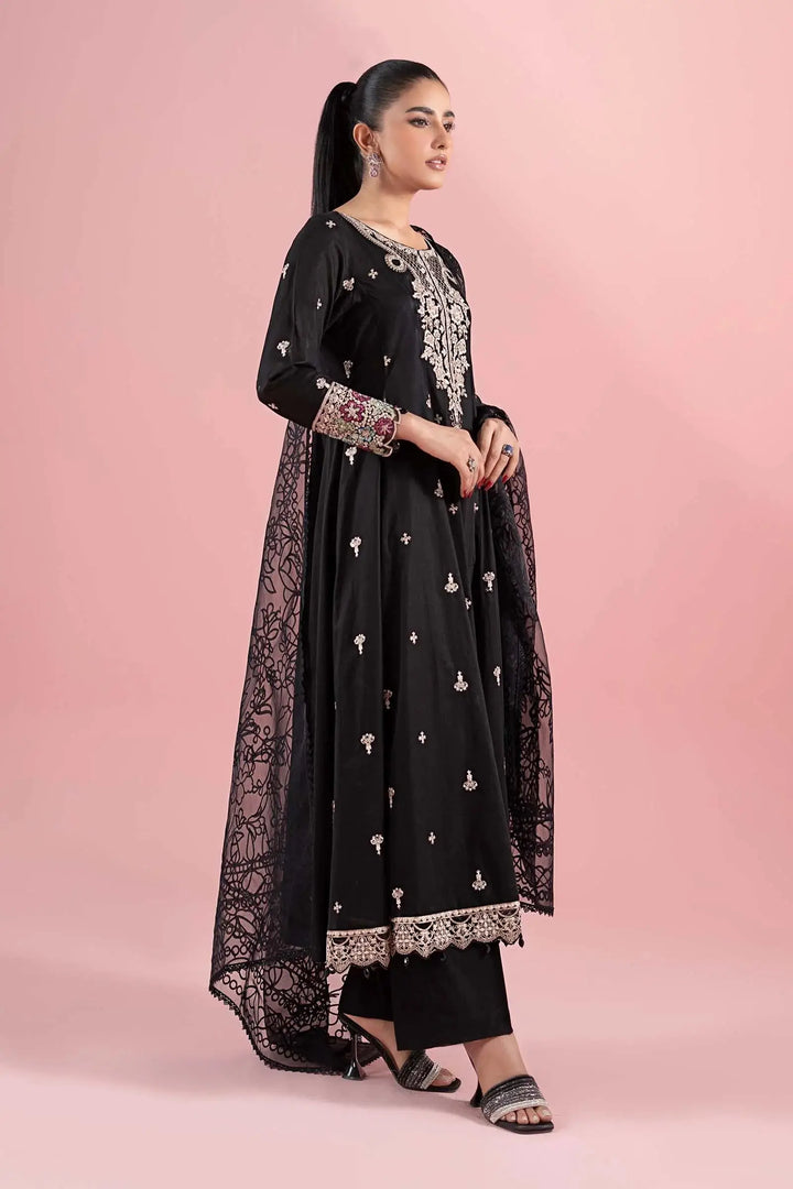 3 Piece Embroidered Lawn Suit | DW-EA25-08