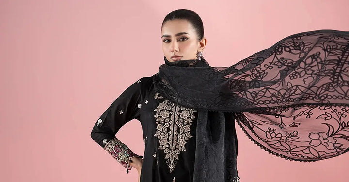 3 Piece Embroidered Lawn Suit | DW-EA25-08