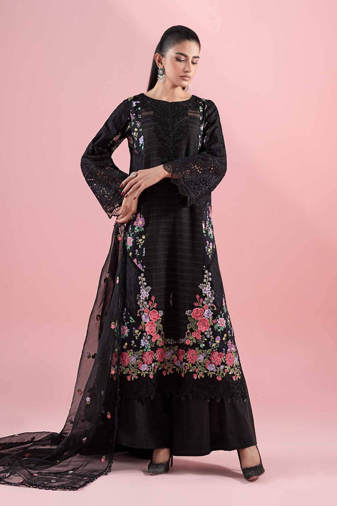 3 Piece Embroidered Lawn Suit | DW-EA25-79