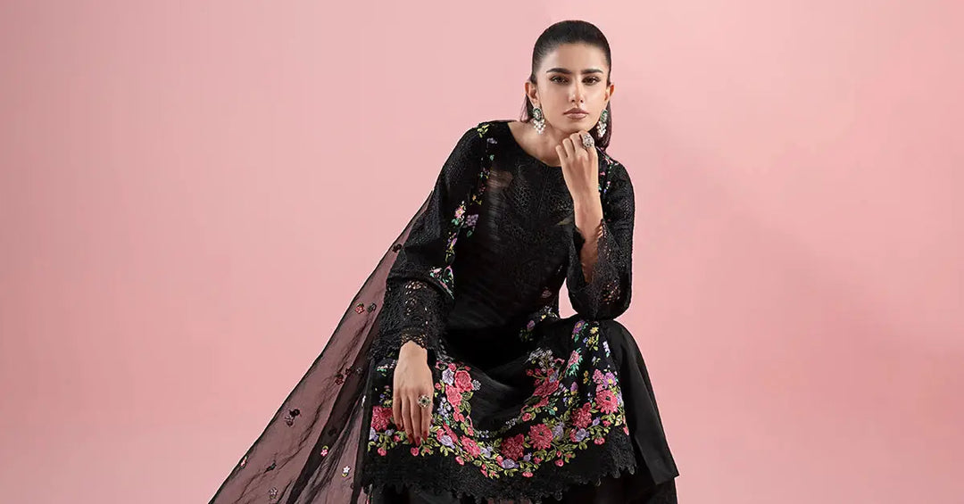 3 Piece Embroidered Lawn Suit | DW-EA25-79