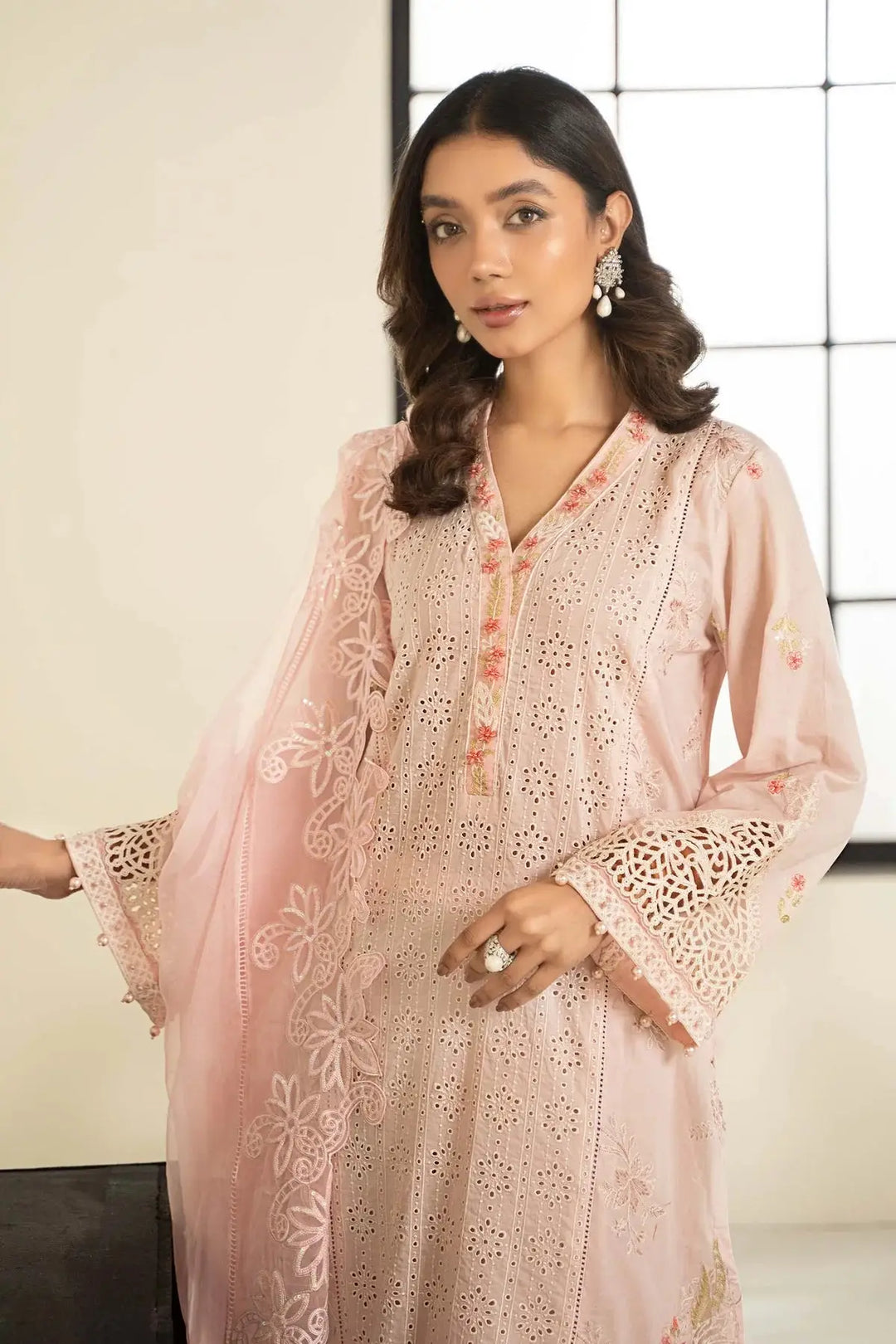 MARIA B 3 Piece Embroidered Lawn Suit | DW-EF24-05 CLOTHING MARIA.B RANGREZA USA United States 7327625425