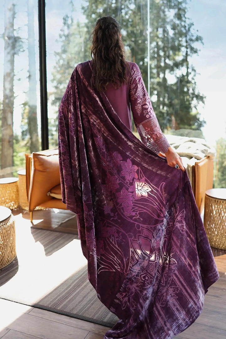 3 Piece Embroidered Linen Suit | DW-W25-24