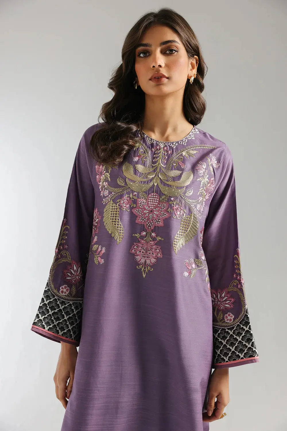 Ethnic 2 Piece Suit - Ethnic Pk | Embroidered Shirt + Shalwar Ethnic 2 Piece Suit - Ethnic Pk | Embroidered Shirt + Shalwar