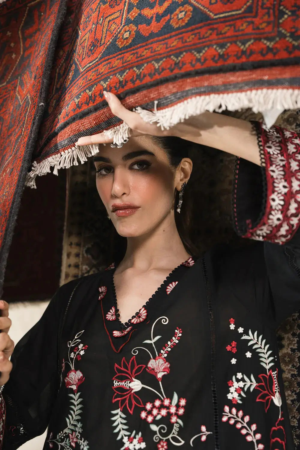 Ethnic 2 Piece Suit - Ethnic Wear | Embroidered Shirt & Trouser