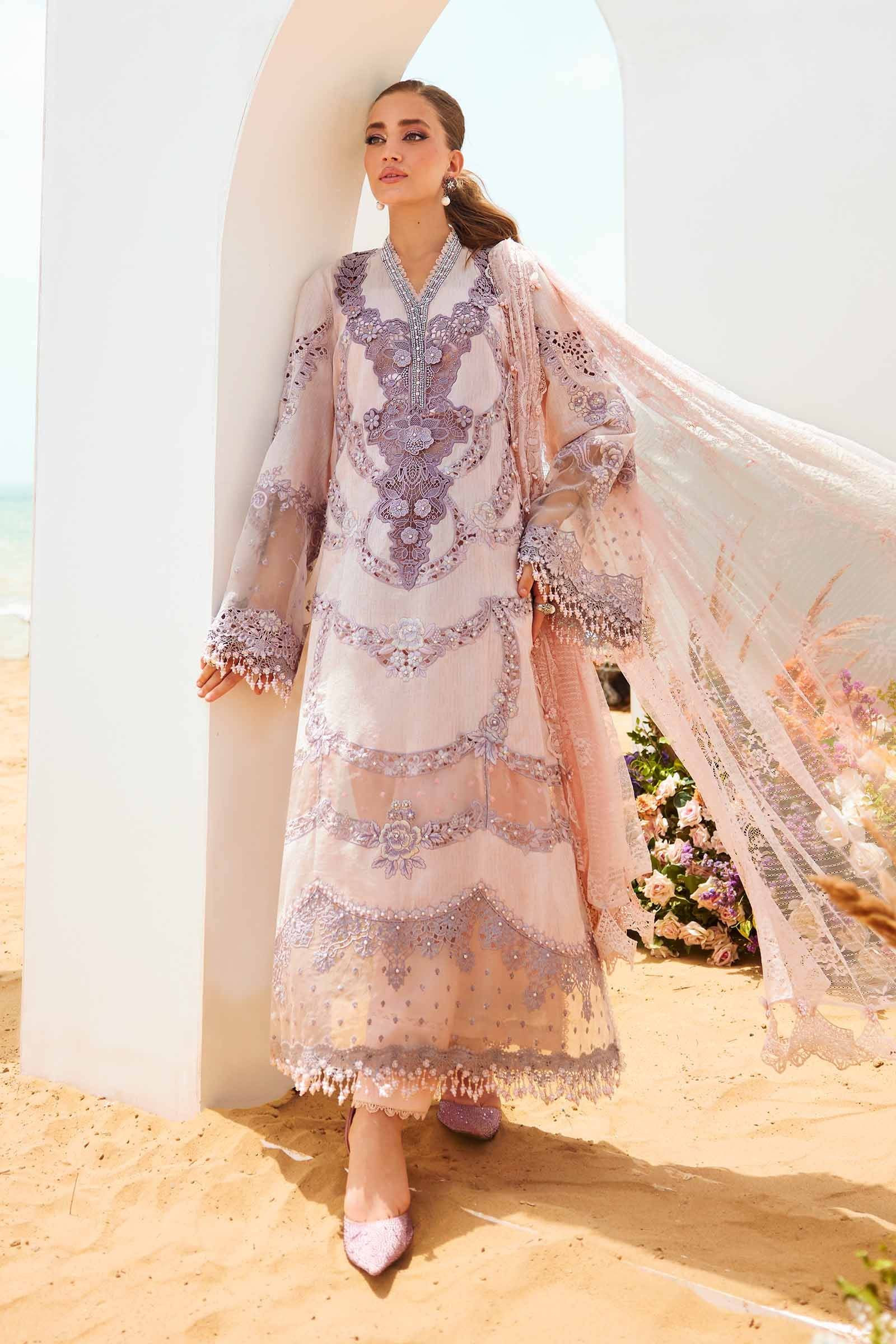 3 piece suit women's Embroidered Lawn Suit | AL-4309 – Rangreza