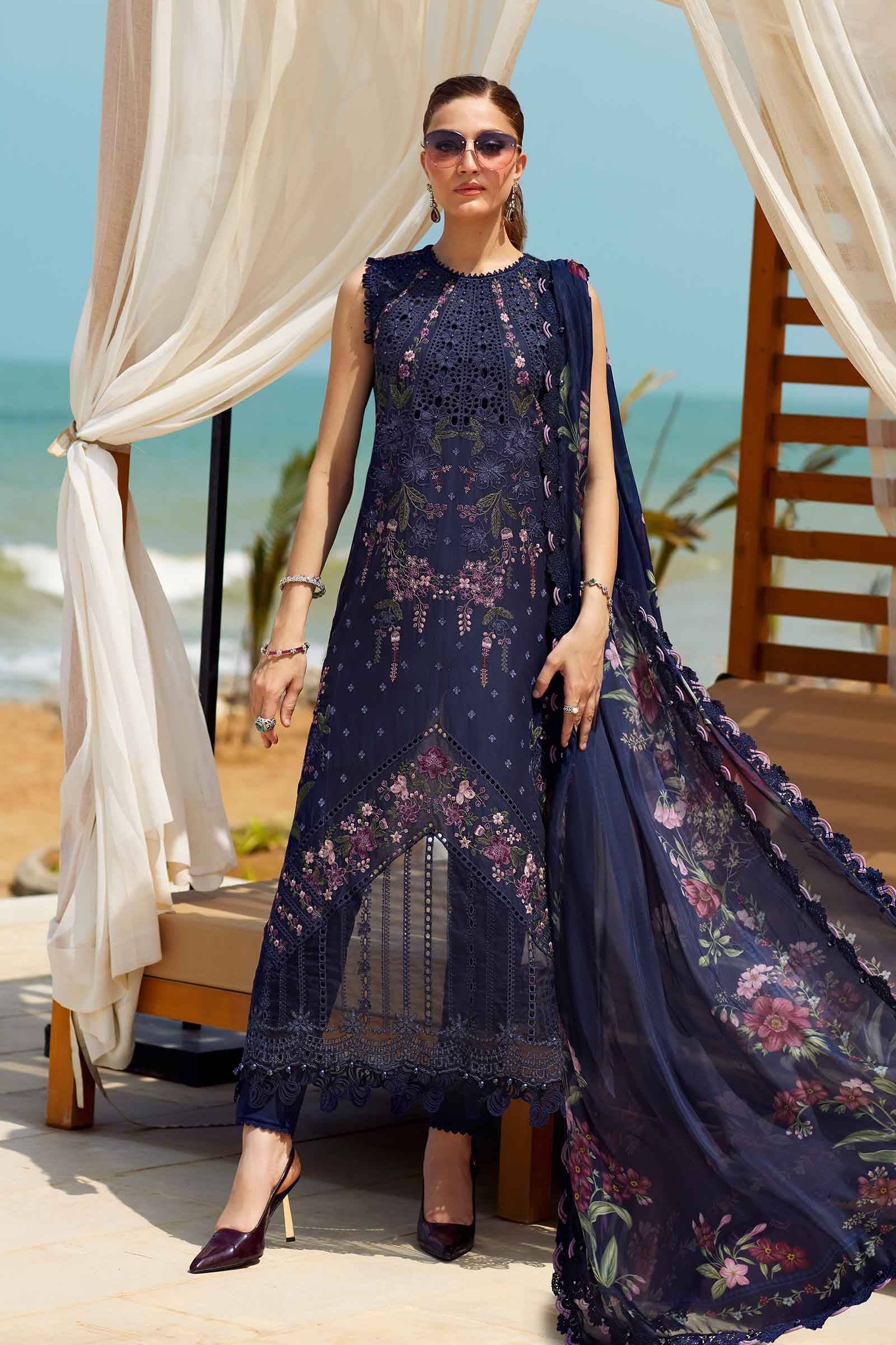 Embroidered 3 Piece Ladies Suit | Lawn, Organza, Silk AL-4311