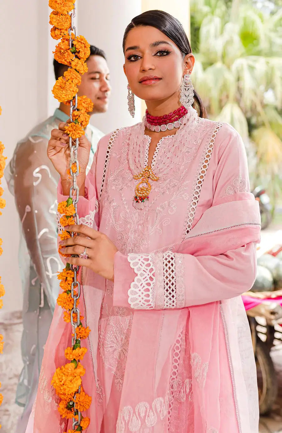 MARYUM N MARIA Women Pink Long Dress | MLRD-132 - RANGREZA USA