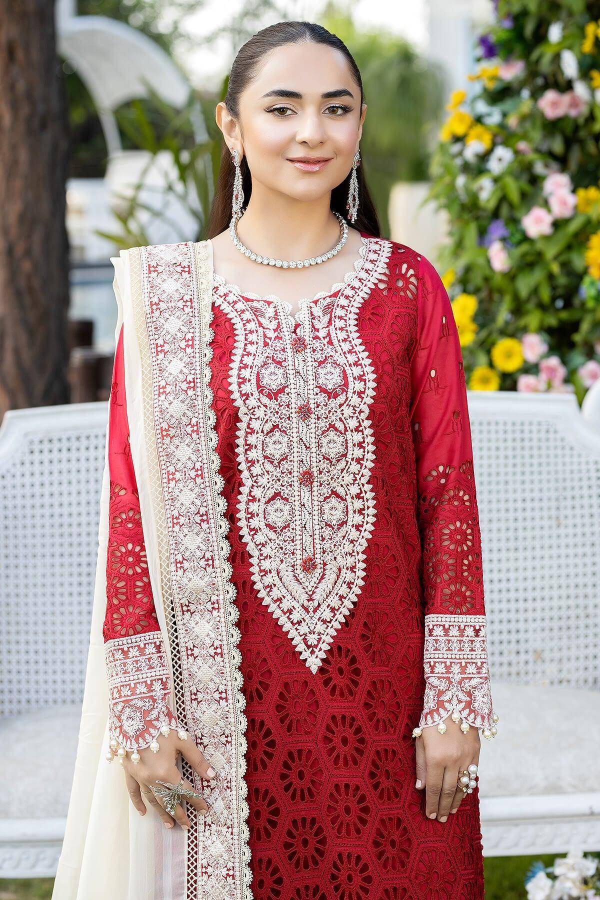 red and white pakistani dress Pakistani Clothes Houston - Imrozia Serene Luxury
