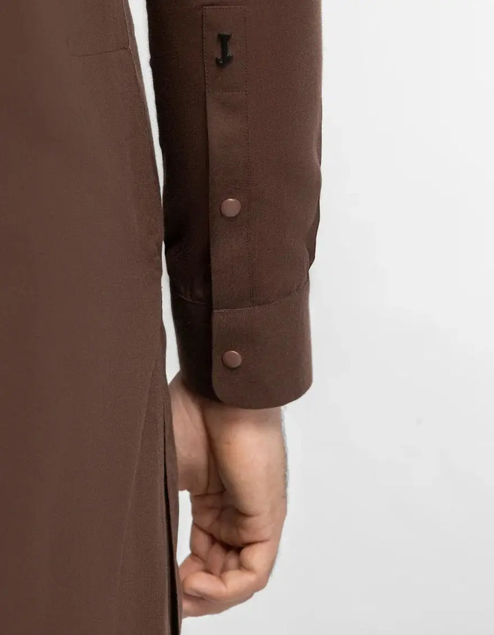 J. MEN brown casual kameez shalwar | JJKSA-47659