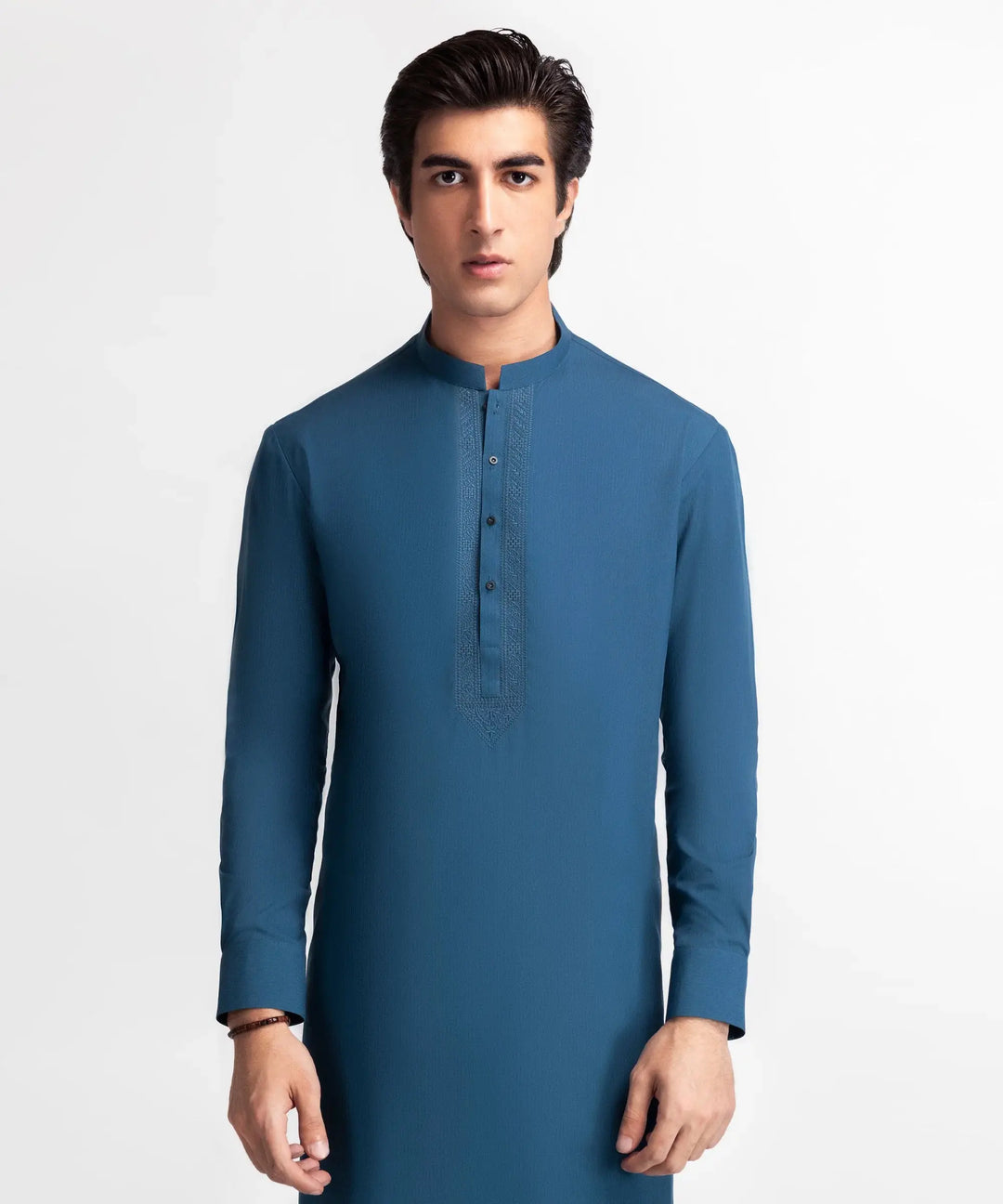 J.  teal semi-formal kameez shalwar | JTKSA-20044