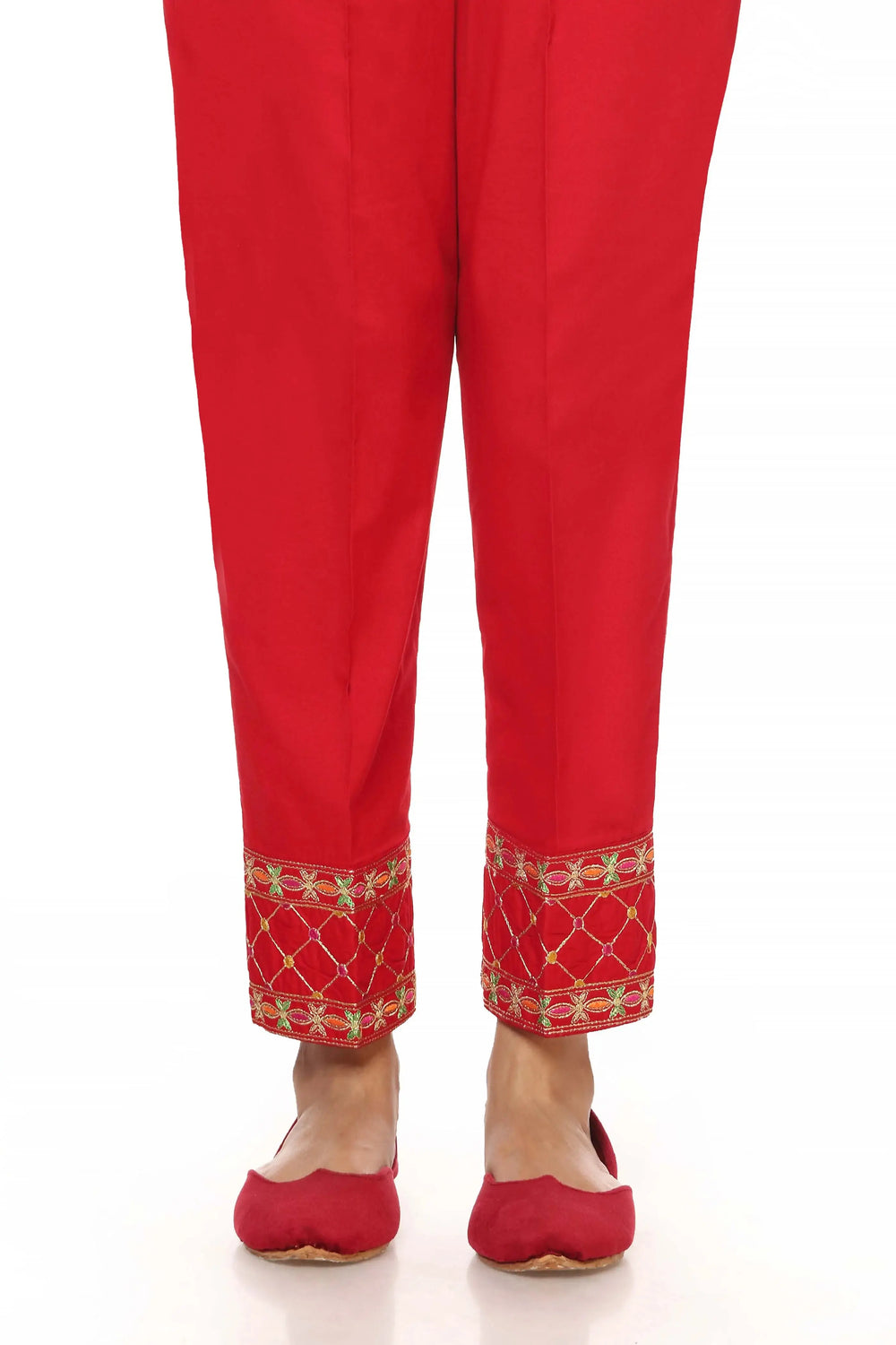 Red Rang RANG JA Red Jaal Patti Design | Traditional Pakistani Style β Rangreza
