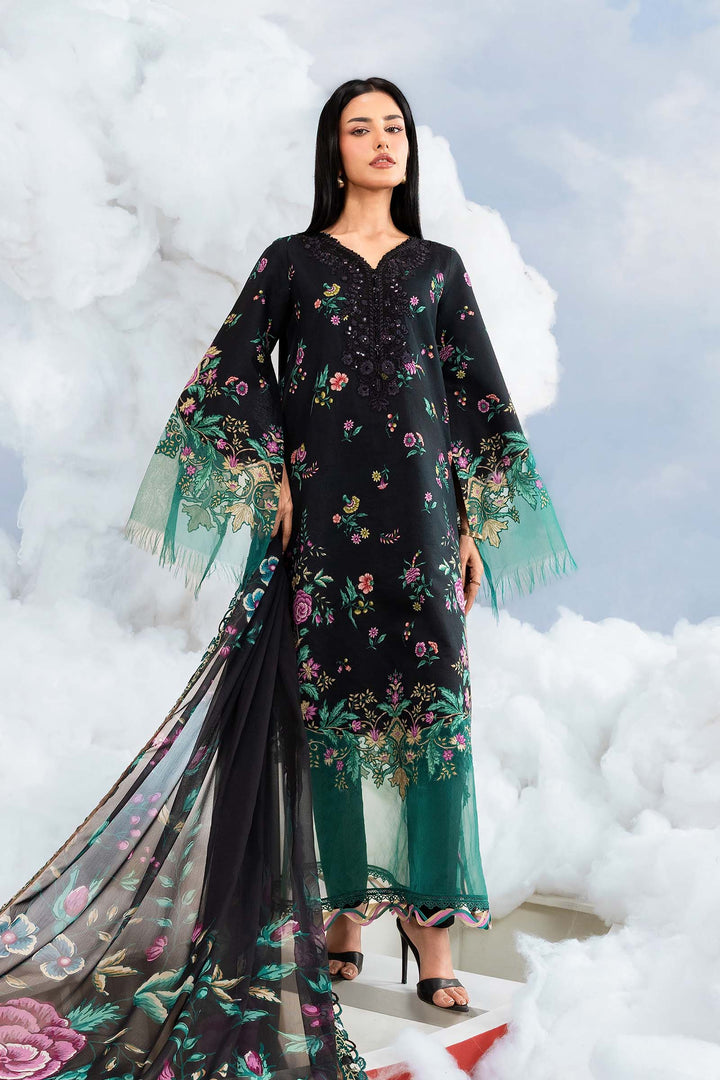 3 Pc stitched Embroidered Lawn Suit | MB-CUSV14-01B-08