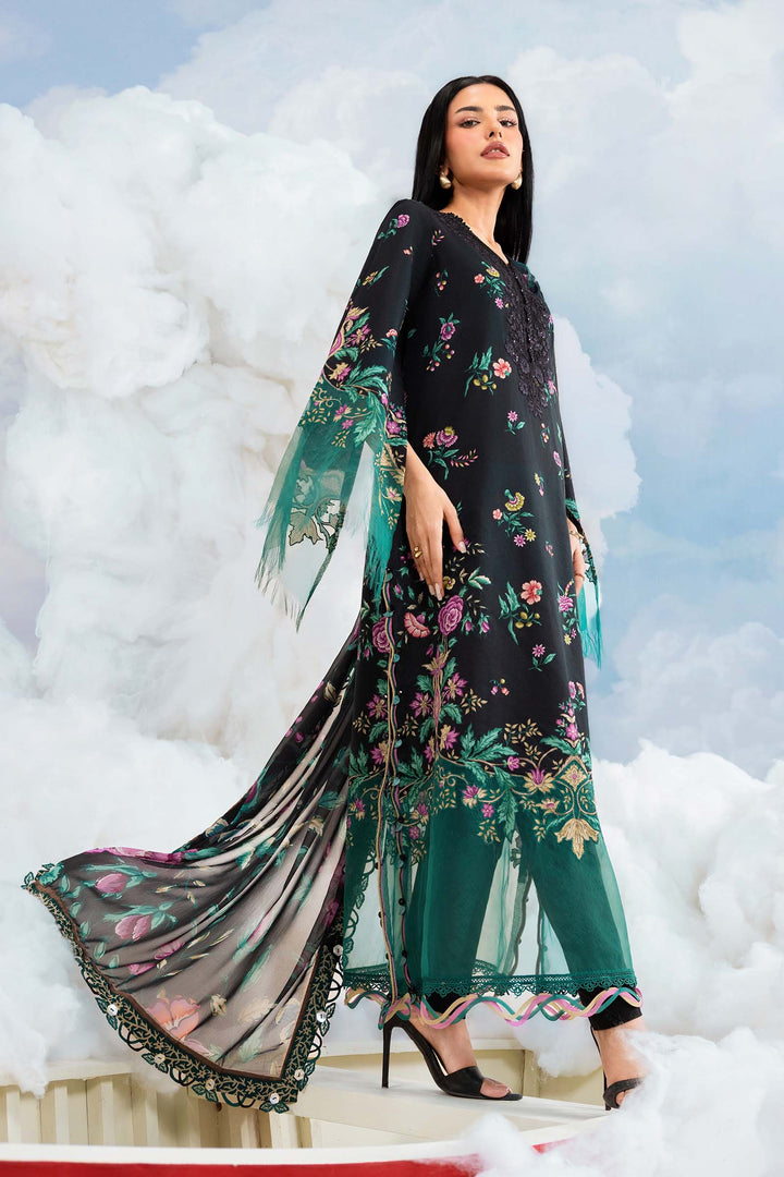 3 Pc stitched Embroidered Lawn Suit | MB-CUSV14-01B-08