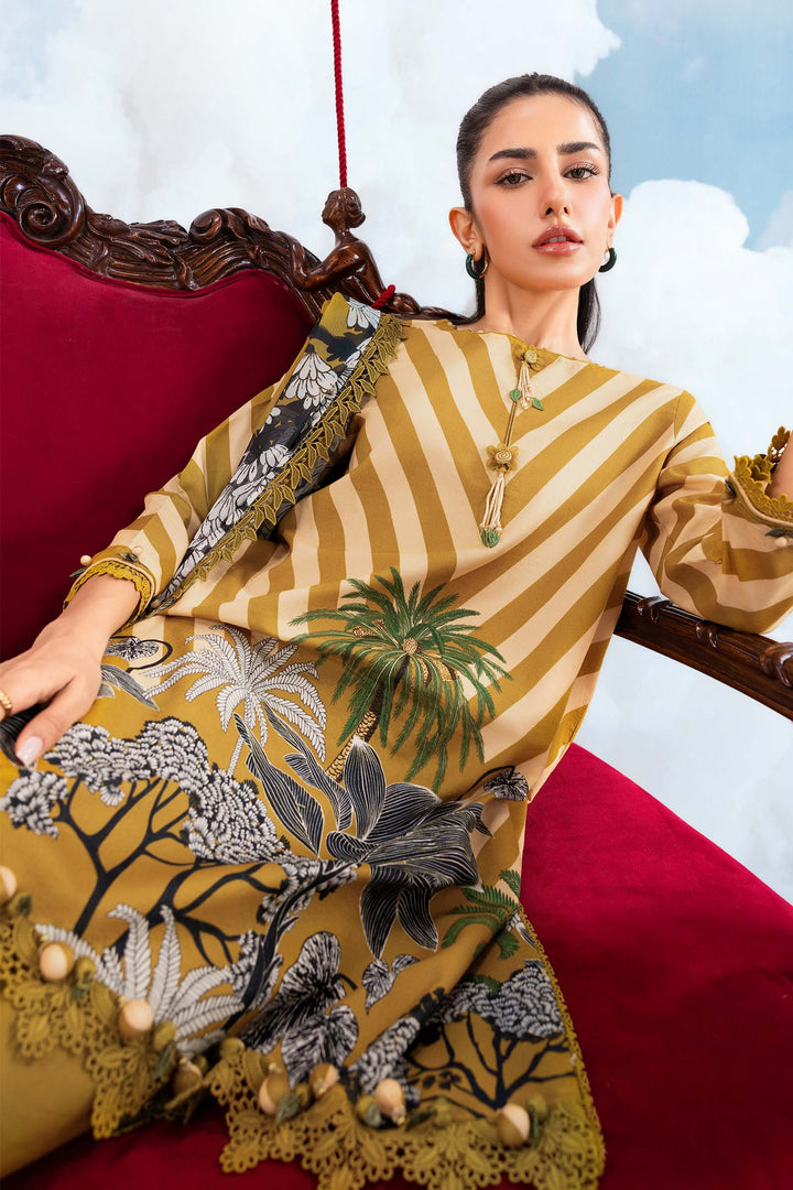 3 Pc stitched Embroidered Lawn Suit | MB-CUSV14-08A-08