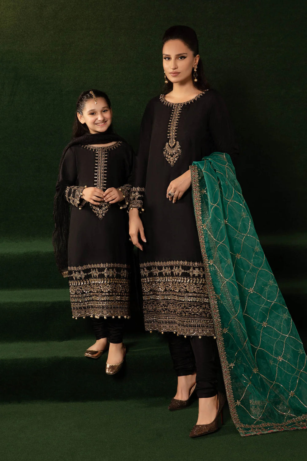 MARIA.B Black Traditional Chooridar Suit | RR-SF-EA23-13