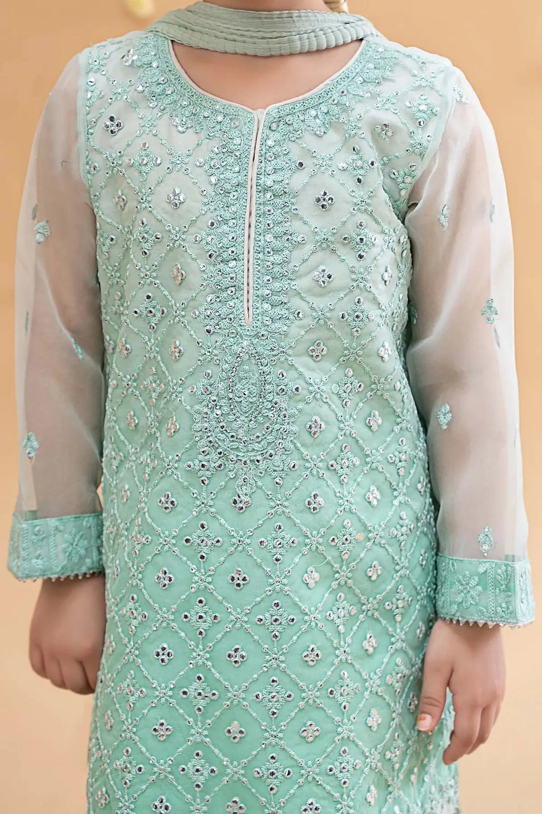 MARIA.B Girls Shalar Kameez with Dupatta | MKS-EA23-16-Rangreza Outlet