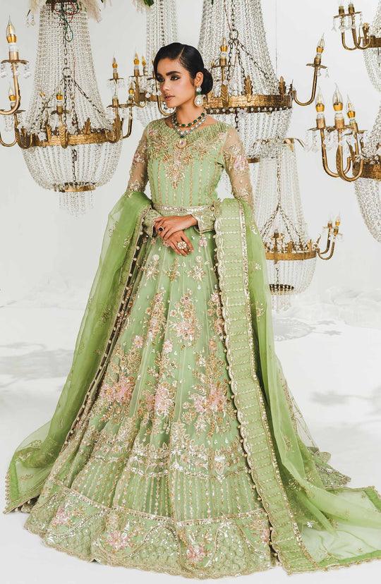 Maryum N Maria Formal Green Maxi Wedding Dress | MBM-0041-Rangreza Outlet
