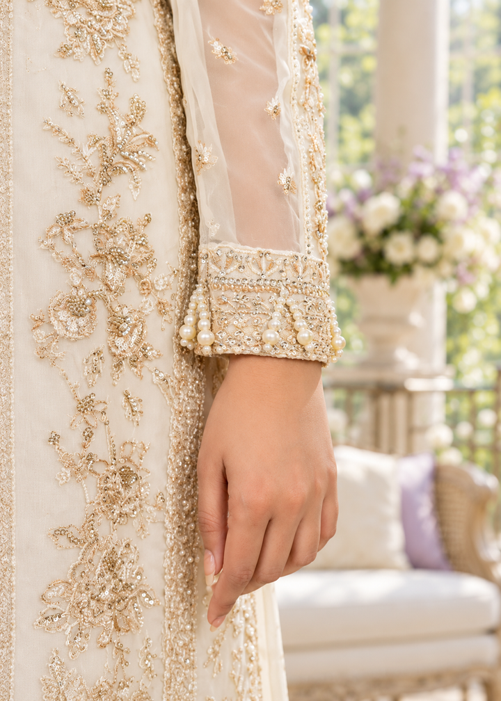 OFF-WHITE 3 Piece Embroidered Organza Suit | AL-3881-16