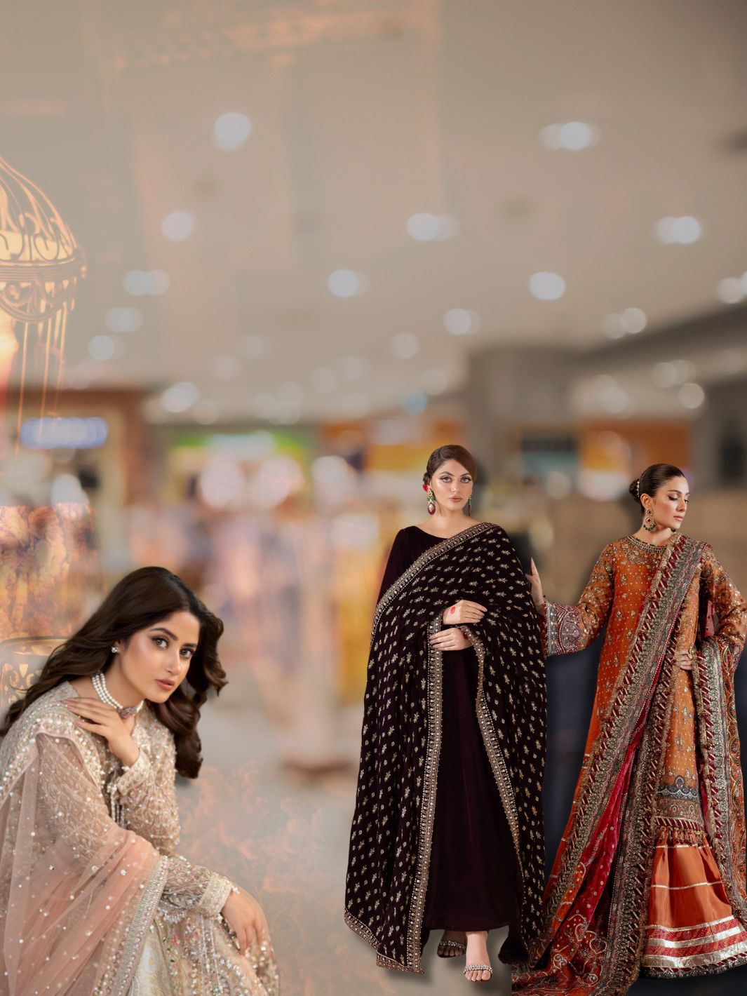 Chinyere 3 Piece Printed Chiffon Embroidered Suit | Fs0001-1400 main image 1
