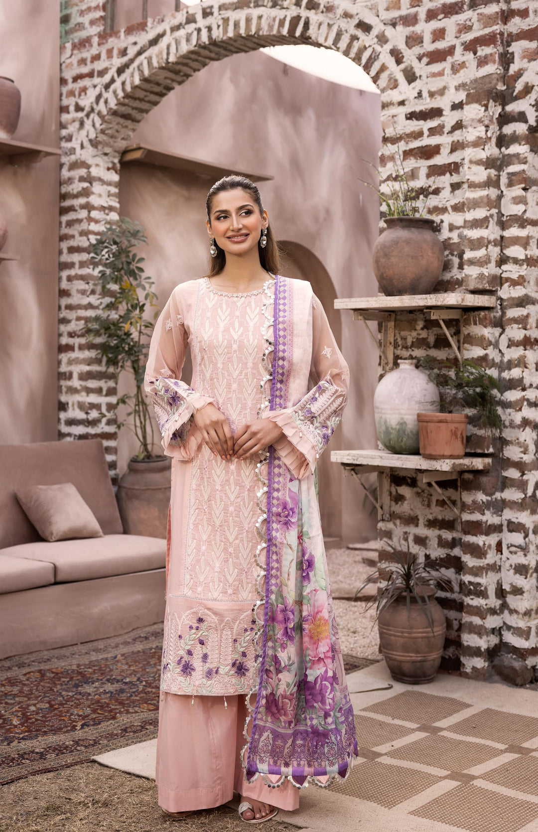RANGREZA Pakistan Cotton Casual Wear Dress | RR-750-08