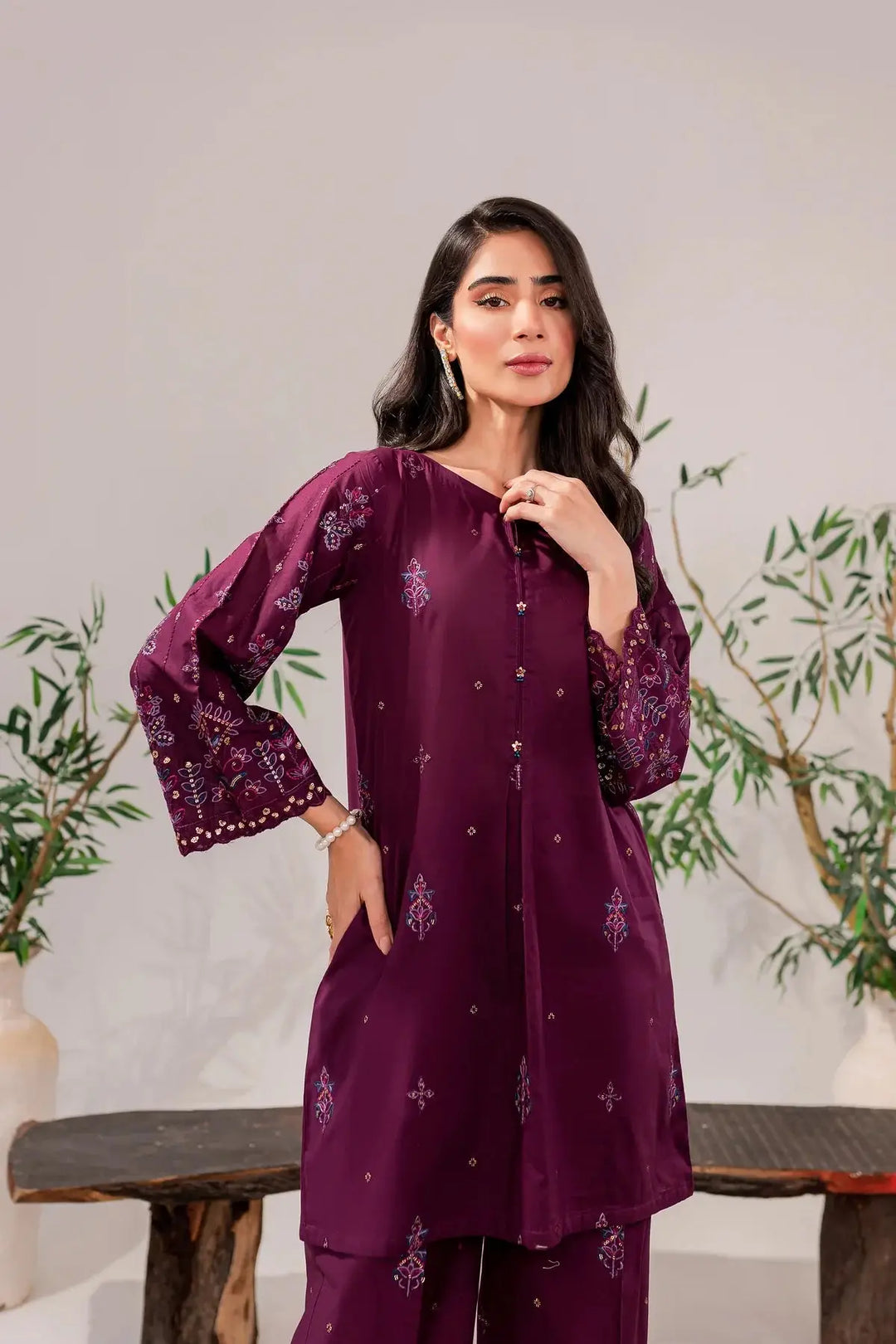 BATIK Ready-To-Wear 2Pc Designer Modern Dress | BA01929