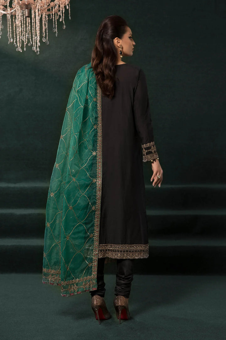 MARIA.B Black Traditional Chooridar Suit | RR-SF-EA23-13