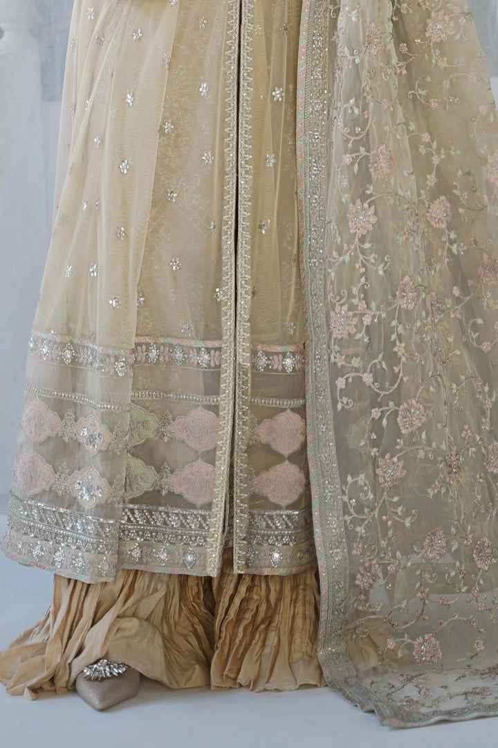MARIA B 3 Piece Embroidered Net Suit | RRSF-EF24-18