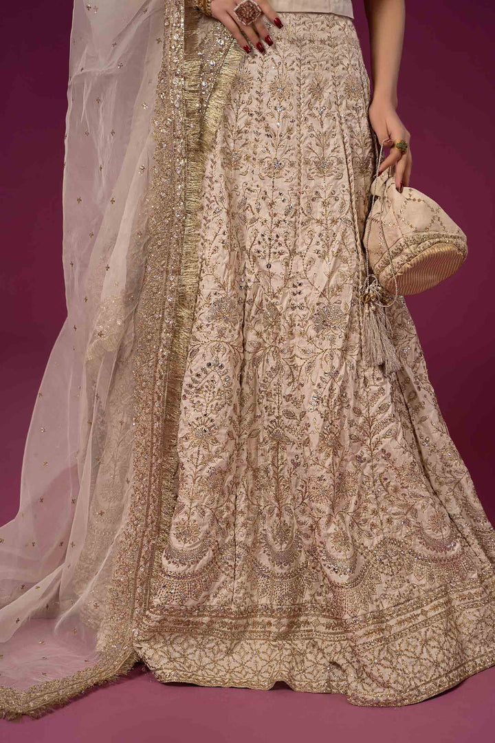 Intricate Maria B lehenga with detailed embroidery