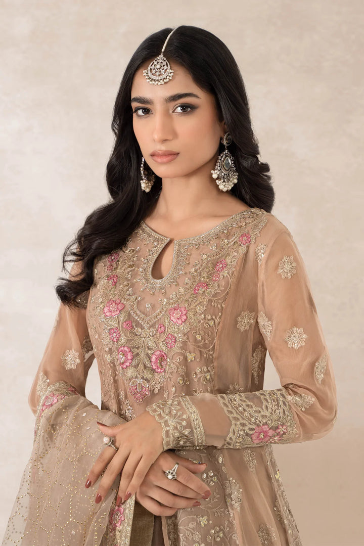 MARIA B 3 Piece Embroidered Bamber Chiffon Suit | SF-PF24-01 -50