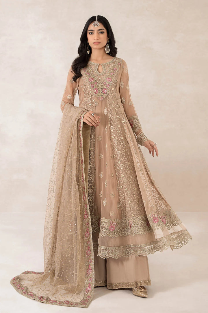 MARIA B 3 Piece Embroidered Bamber Chiffon Suit | SF-PF24-01 -50