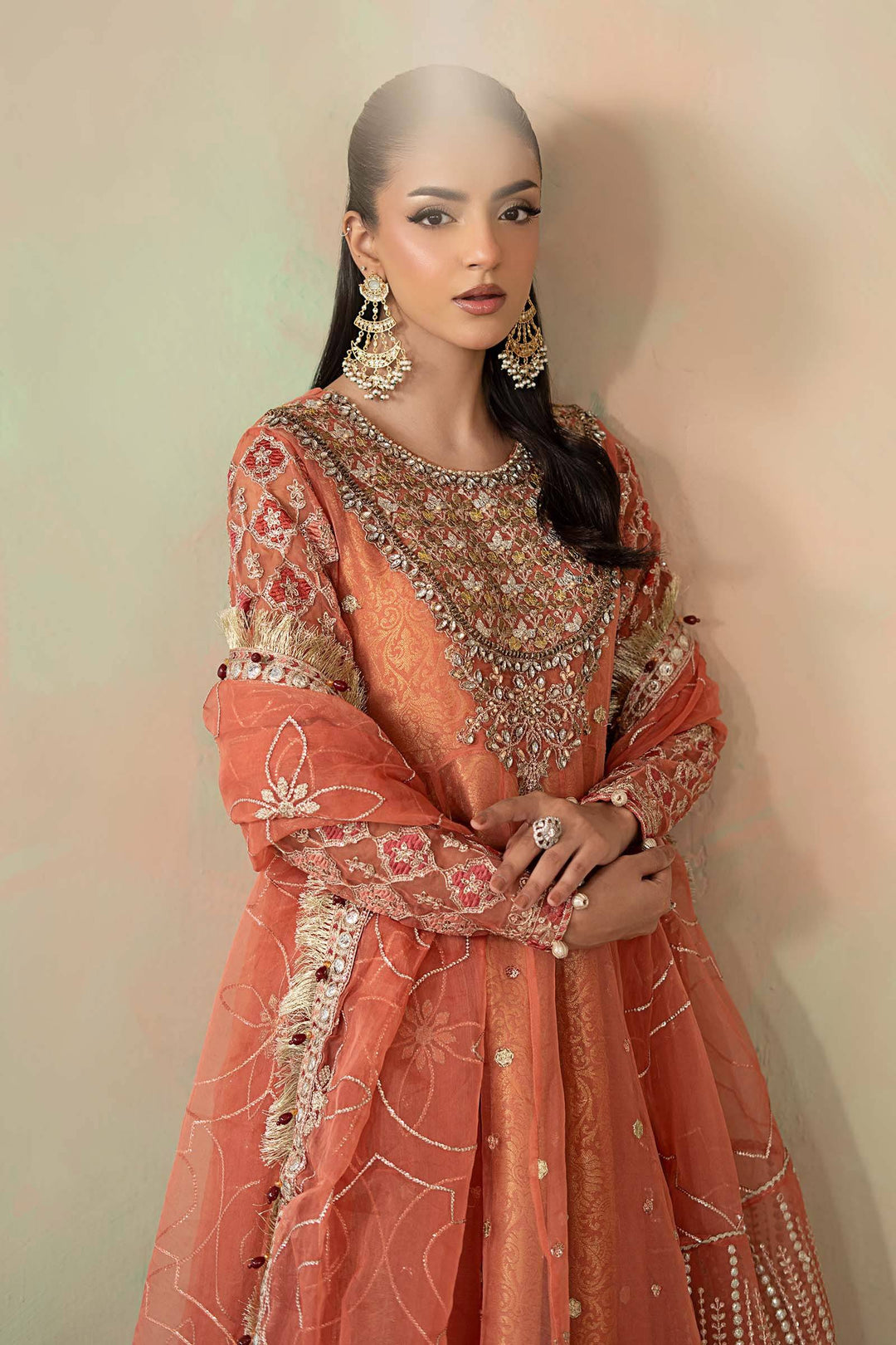 3 Piece Embroidered Organza Suit | SF-W24-09