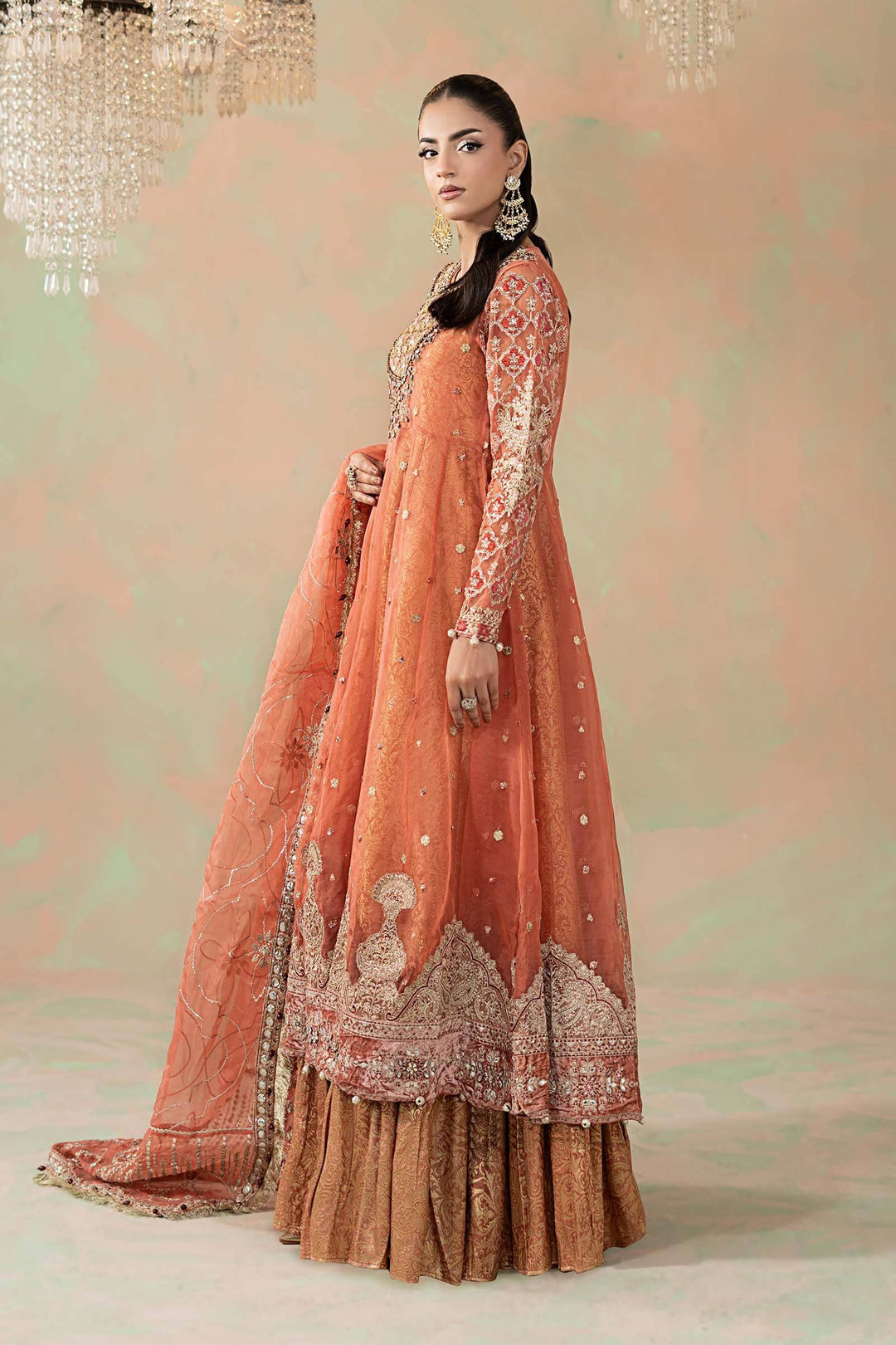 3 Piece Embroidered Organza Suit | SF-W24-09