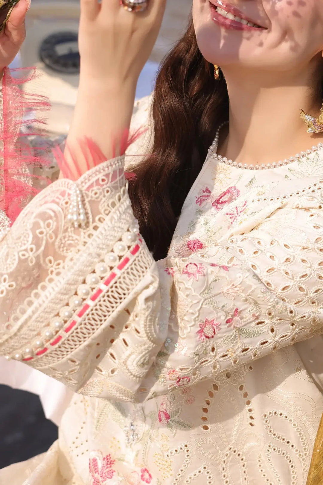 IMROZIA Serene Pakistani Long Dresses Embroidered Lawn Chiffon Dupatta Rangreza IMROZIA Serene Pakistani Long Dresses Embroidered Lawn Chiffon Dupatta Rangreza