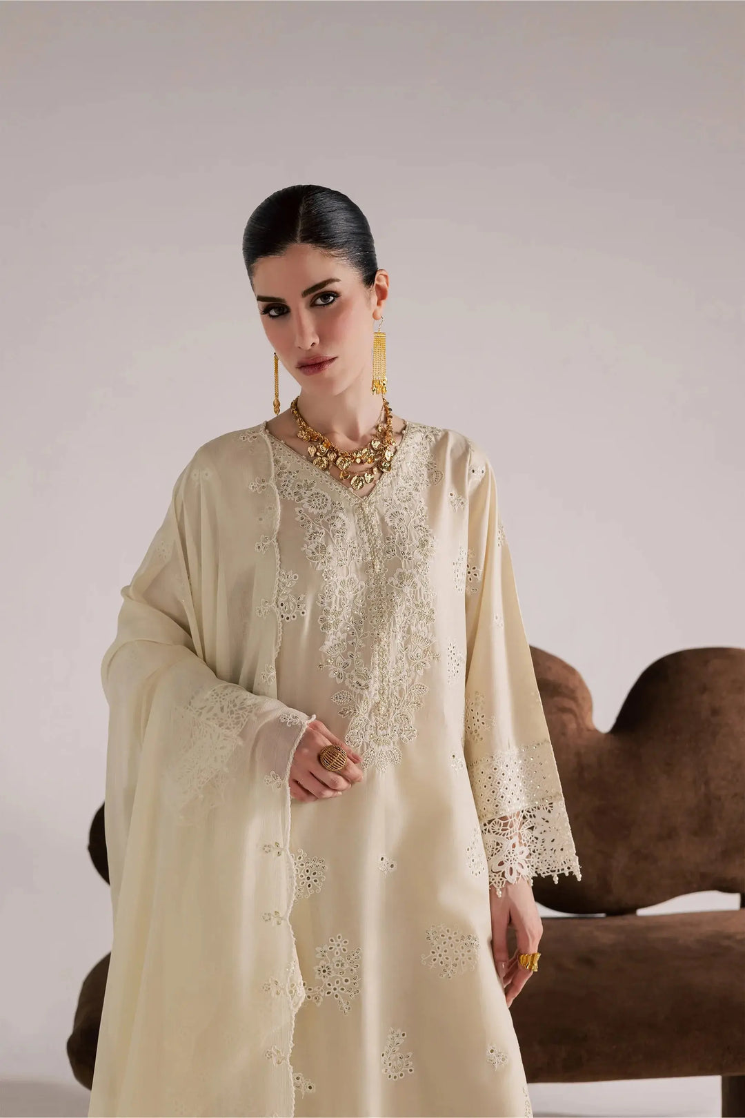 BATIK Festive Eid Pret 3Pc | Soft Pearl-17
