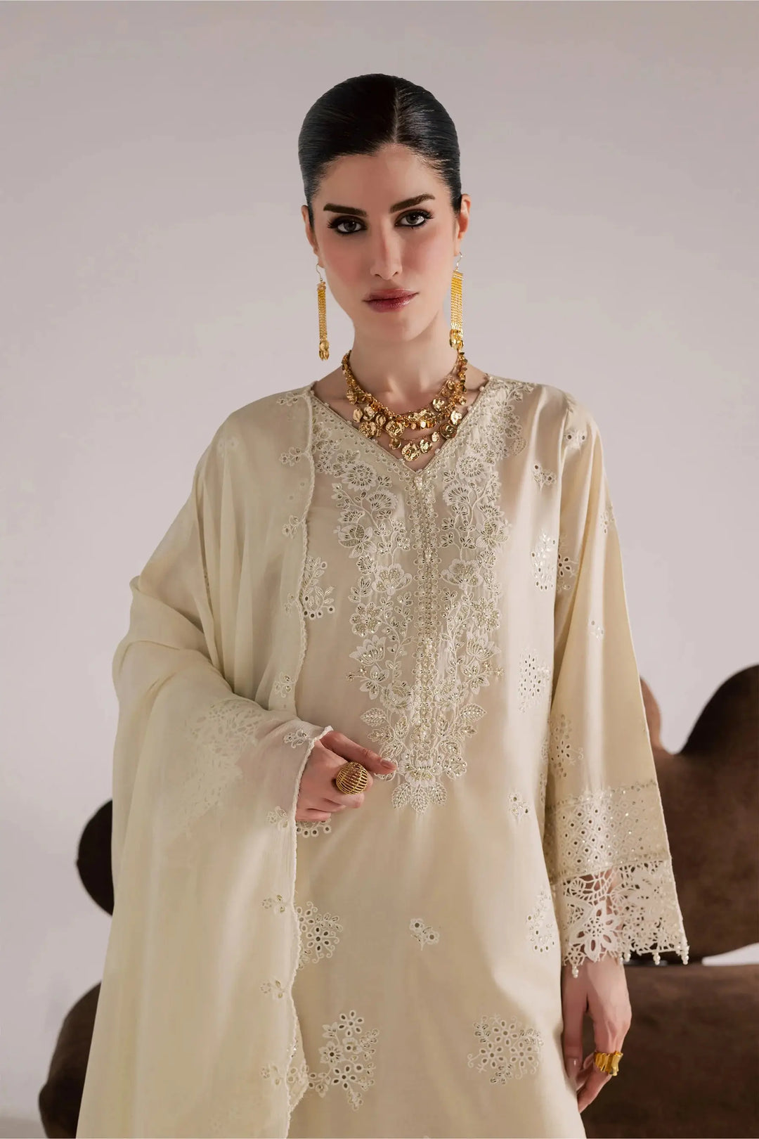 BATIK Festive Eid Pret 3Pc | Soft Pearl-17