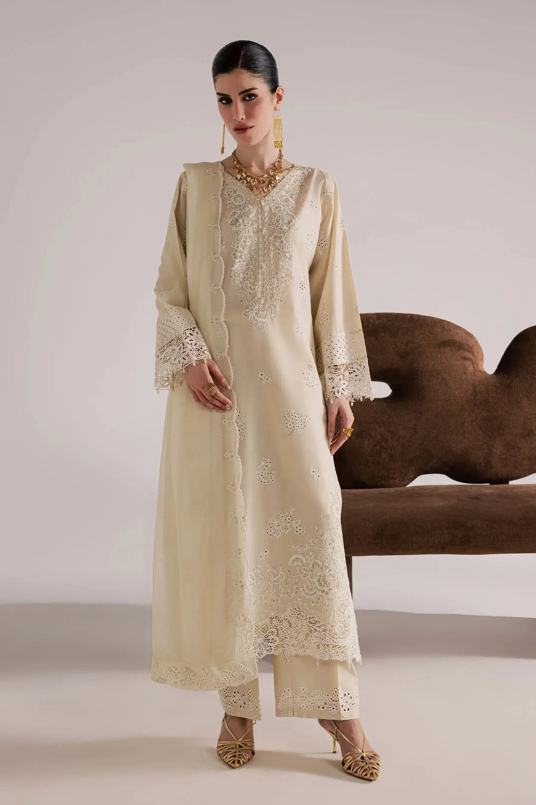 BATIK Festive Eid Pret 3Pc | Soft Pearl-17