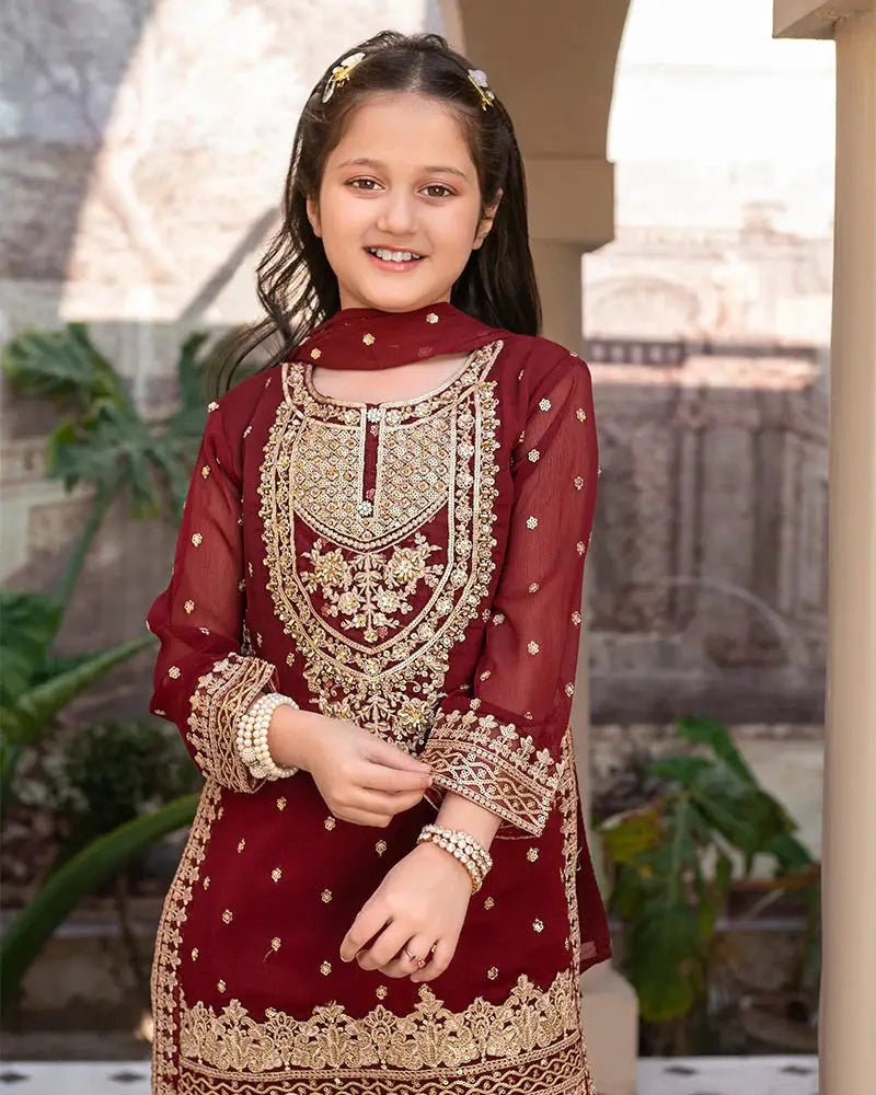Rangreza Girls Wedding 3 Piece Dress | Al-3837-06
