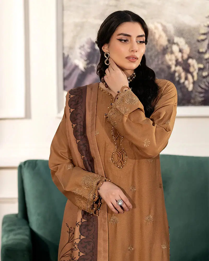 Shop Pakistani Clothes Dhanak Chikankari | DNK 43-07 L / RUST / Dhanak Shop Pakistani Clothes Dhanak Chikankari | DNK 43-07 L / RUST / Dhanak
