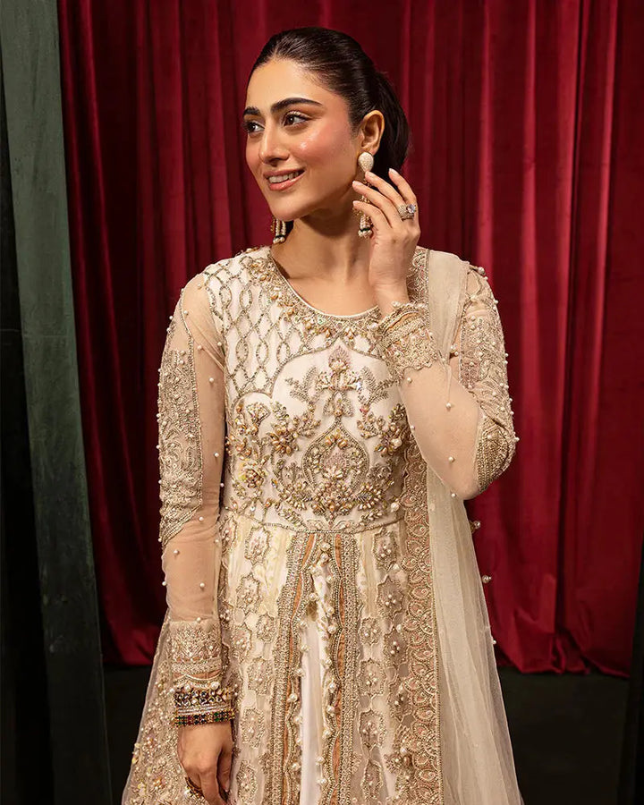 Stylish wedding dress AR-109-30 featuring intricate details