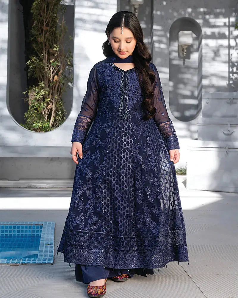 RANGREZA Kid Frock - BLUE Girl Dress Eastern