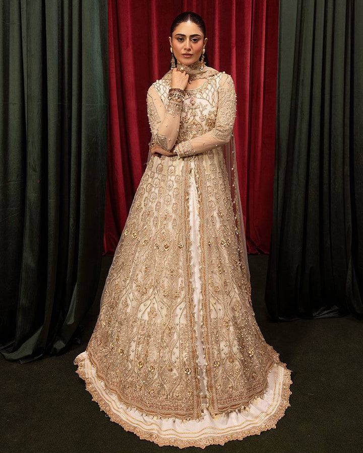 Full view of wedding dress AR-109-30 with ornate details