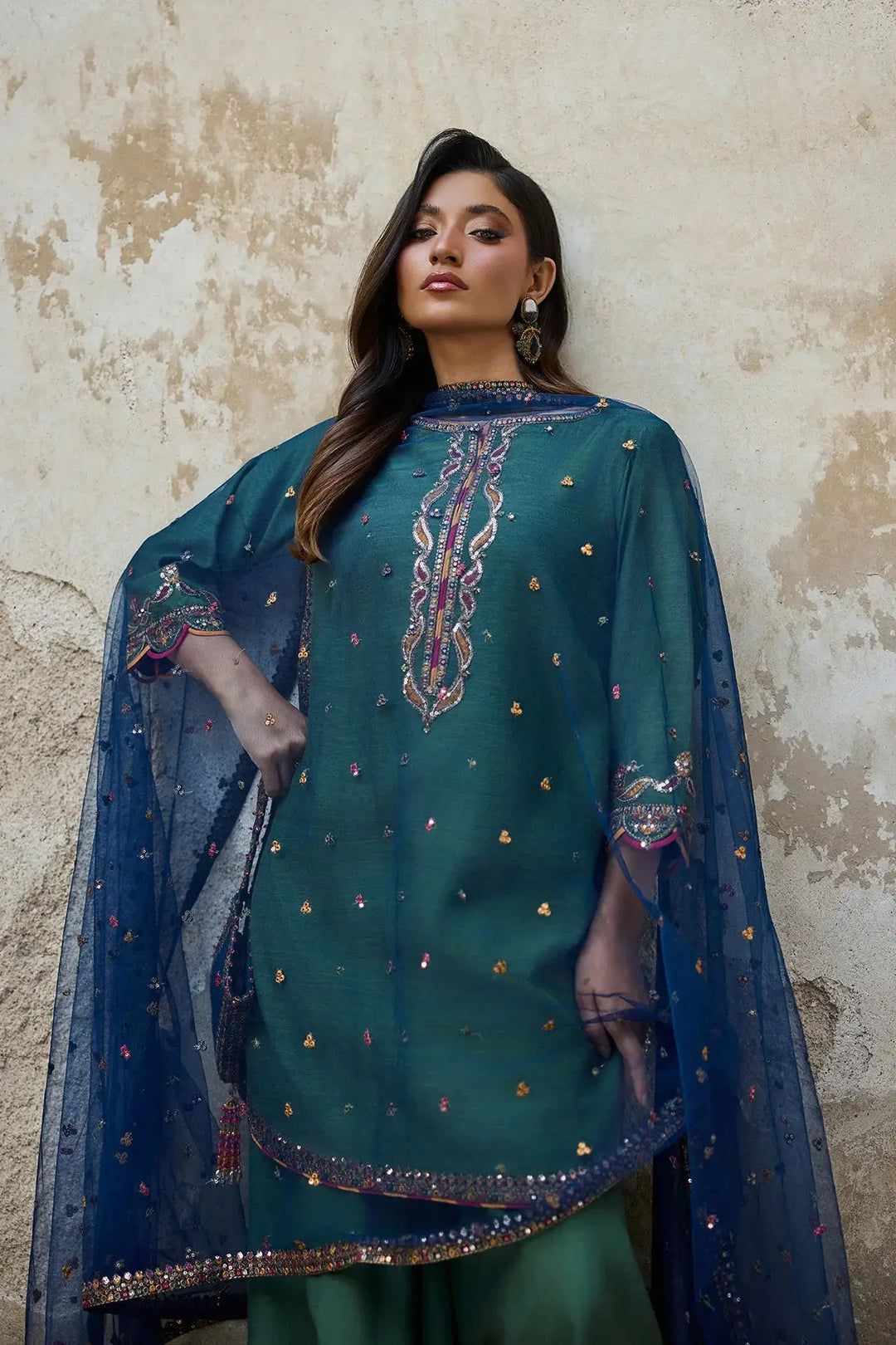 3-PC RAW SILK SUIT | CMA-6-195-15