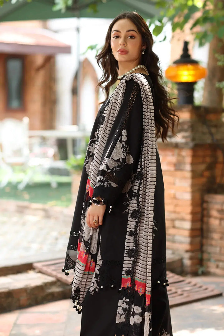 3-PC Unstitched Embroidered Lawn | RM6-02