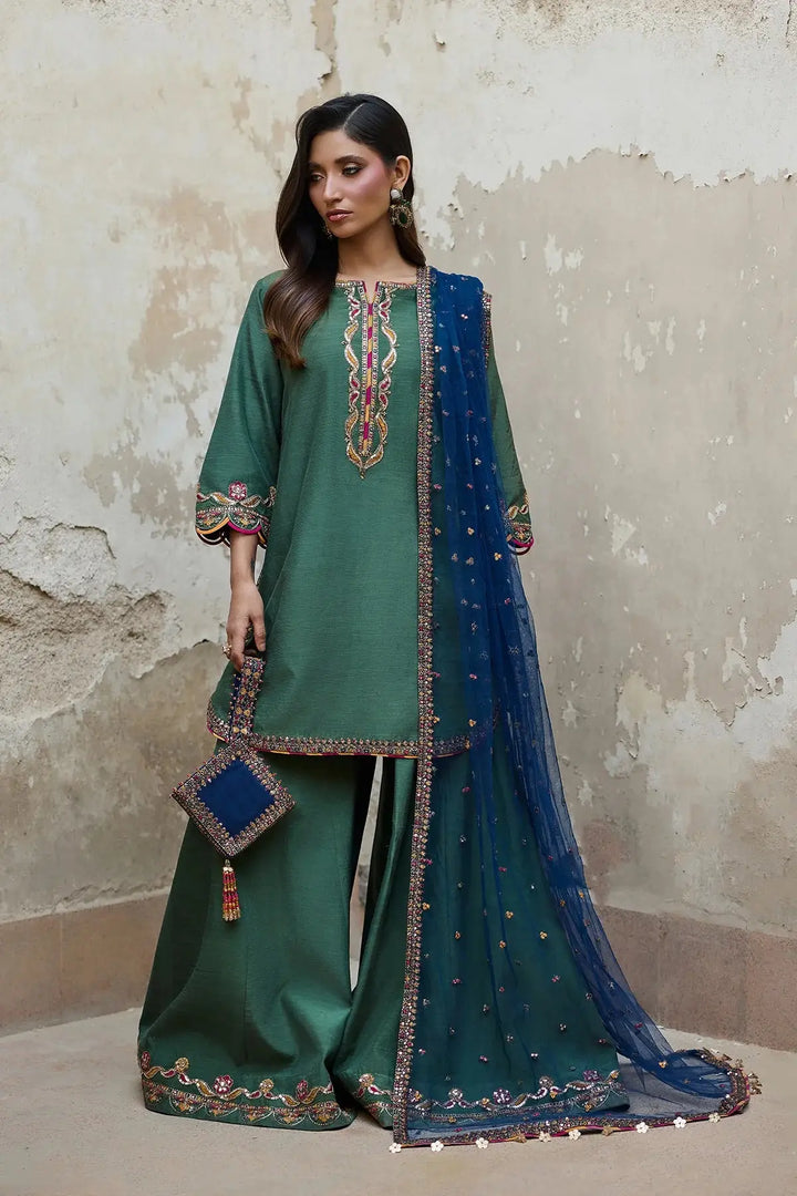 3-PC RAW SILK SUIT | CMA-6-195-15